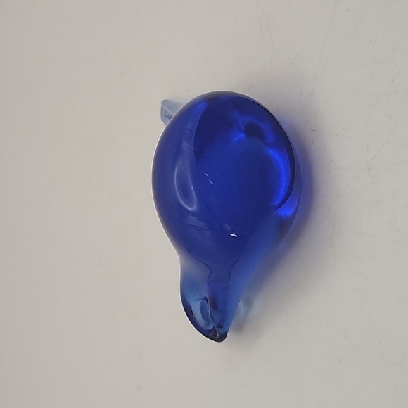 Vintage Blue Glass Bird 3" X 2" - Picture 6 of 8